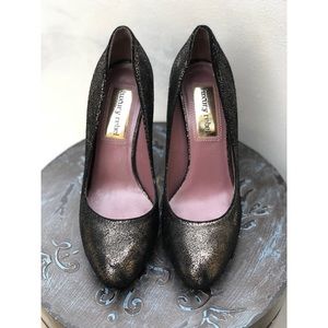 Luxury Rebel Silver Black Metallic Holiday Heels